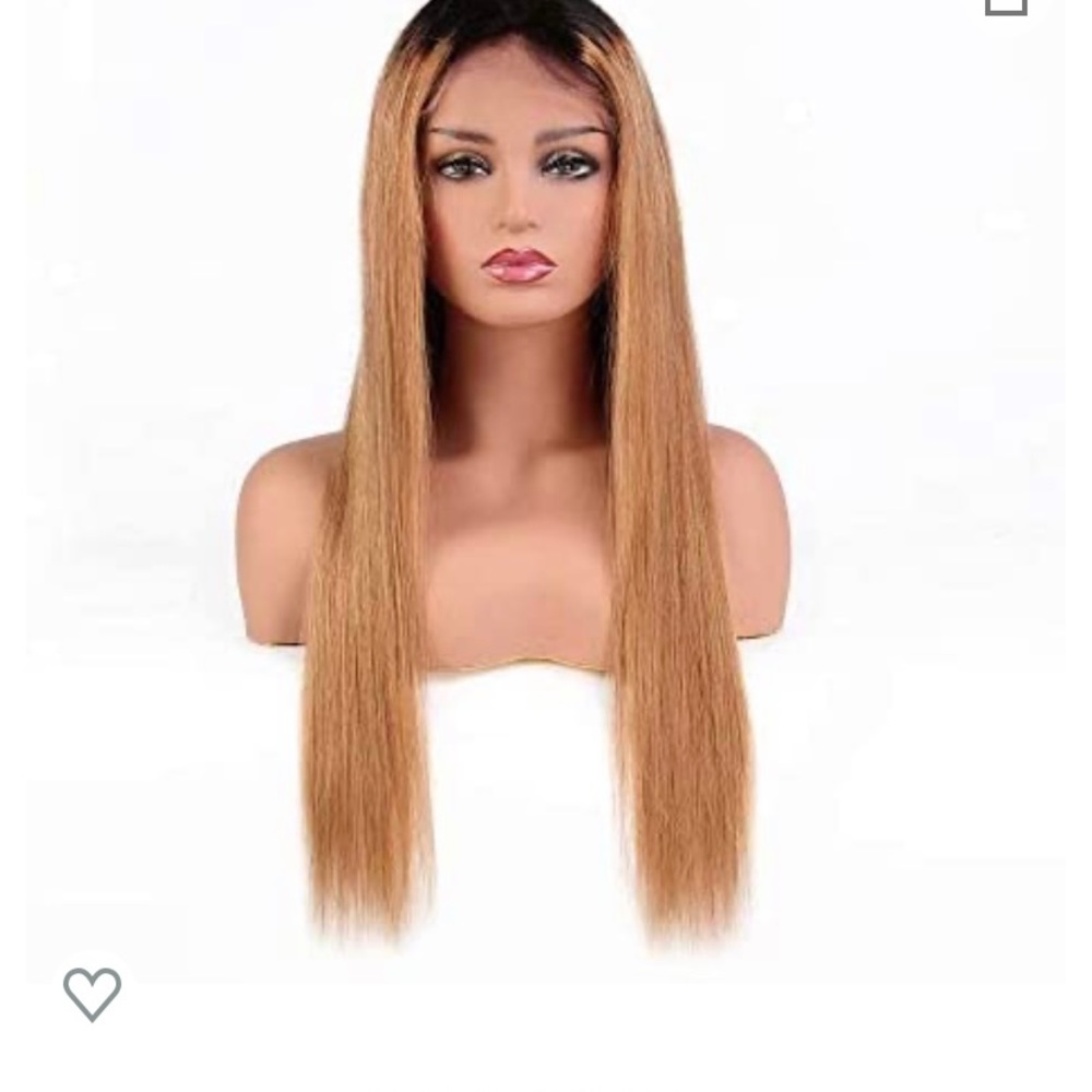 Max full 1b/27 13x4 human hair wig 22 inches